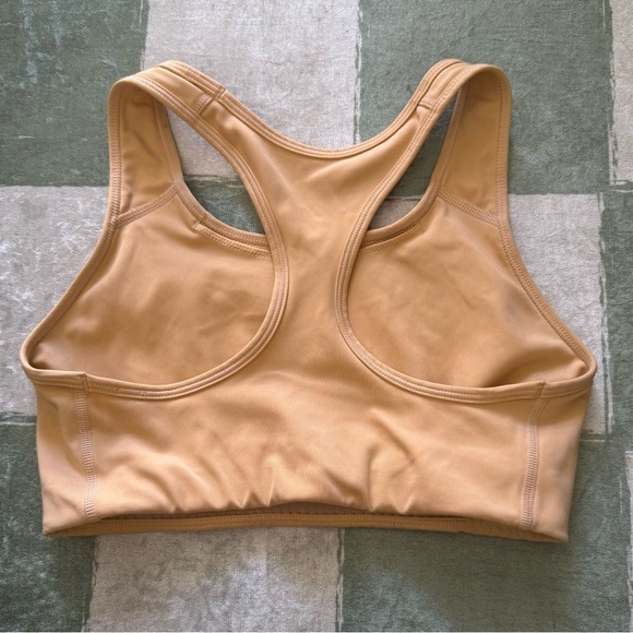 Nike Dri Fit Tan/Yellow Sports bra Size M - Picture 3 of 5